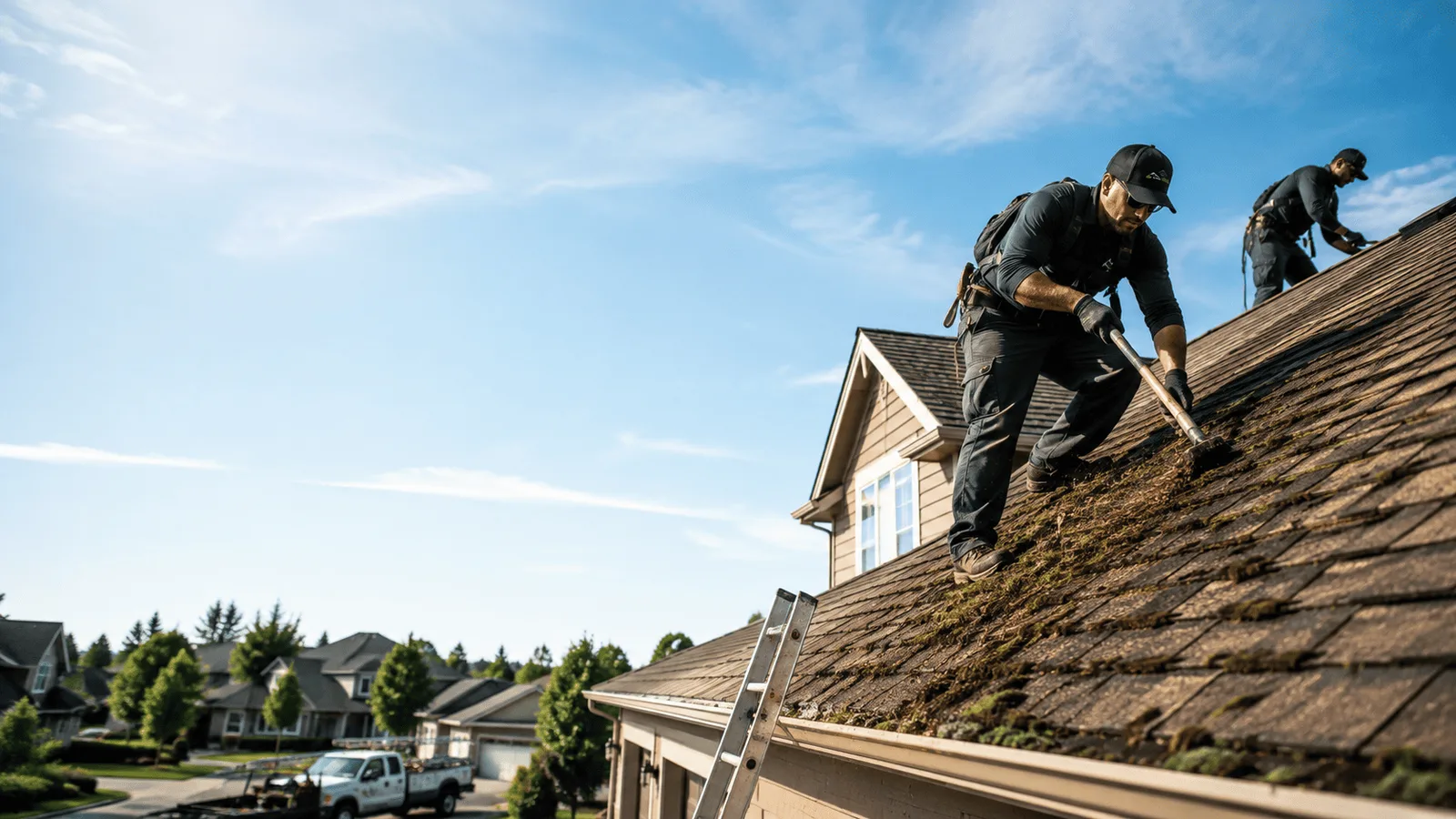 Roof Moss Removal in De Soto, IL near me